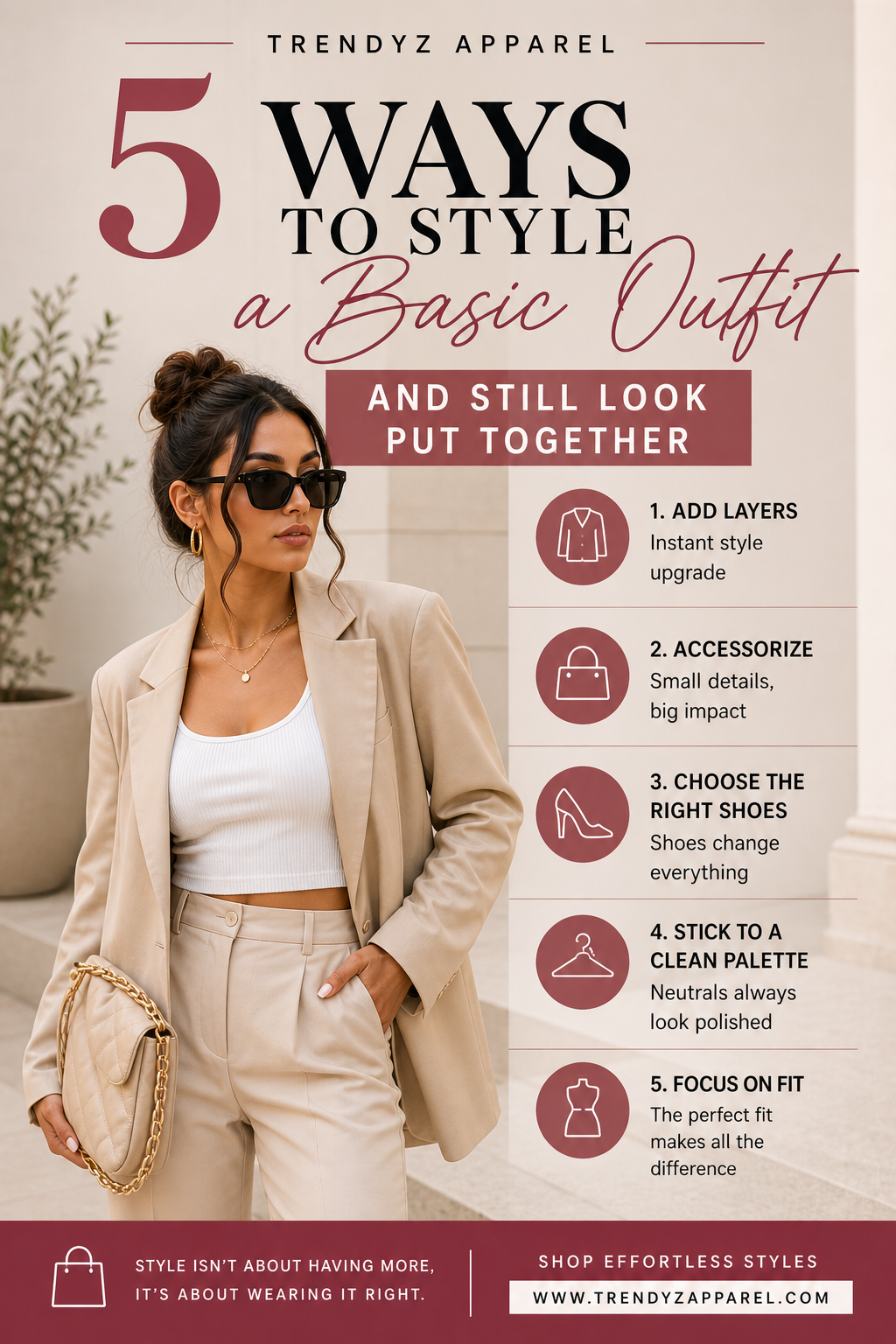 5 Ways to Style a Basic Outfit and Still Look Put Together