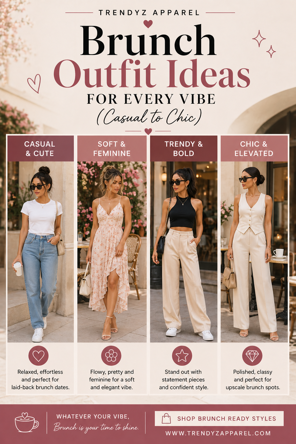 Brunch Outfit Ideas for Every Vibe (Casual to Chic)