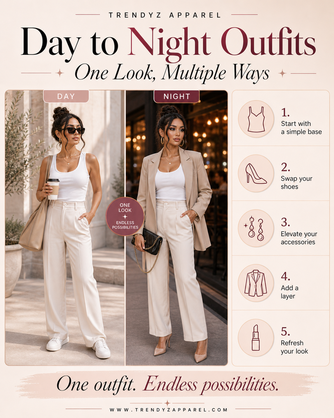 Day to Night Outfits: One Look, Multiple Ways