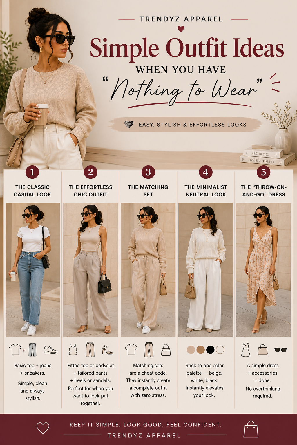 Simple Outfit Ideas When You Have “Nothing to Wear”
