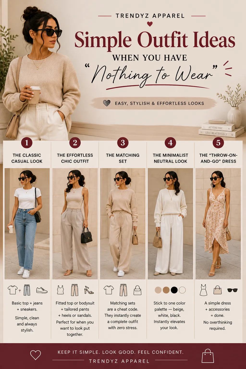 Simple Outfit Ideas When You Have “Nothing to Wear”