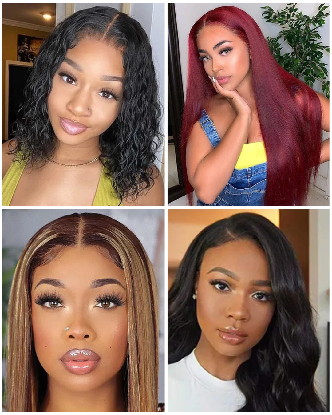 Trendy lace wigs from Trendyz Apparel including Noelle, Jazelle, Talia, Scarlett, and Zariah