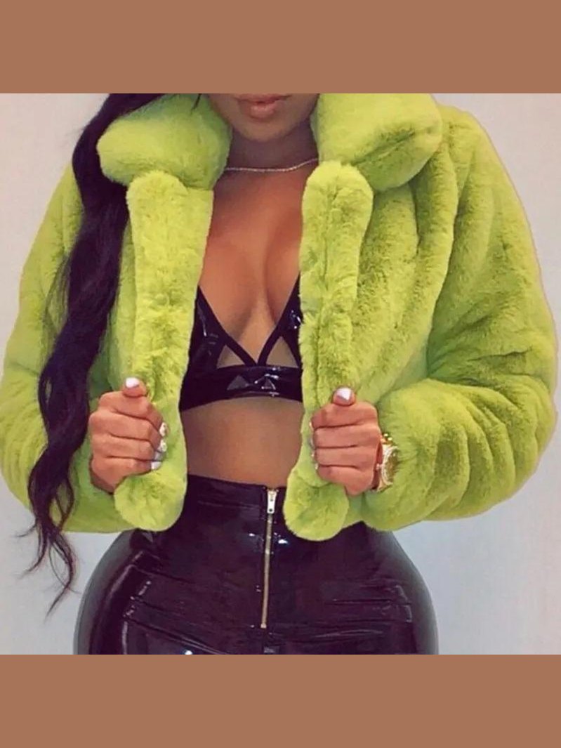 Furry Cropped Jacket image 7