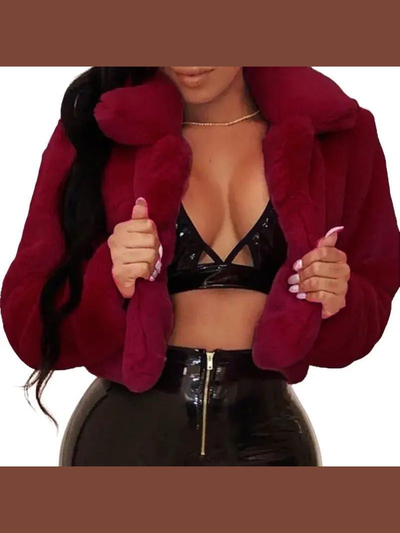 Furry Cropped Jacket image 3