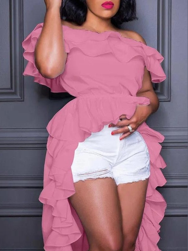 The Slant &amp; Sway Top - Pink, XL image