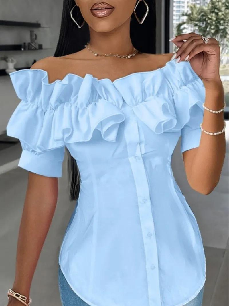 The Cascade Off‑Shoulder Top image 3