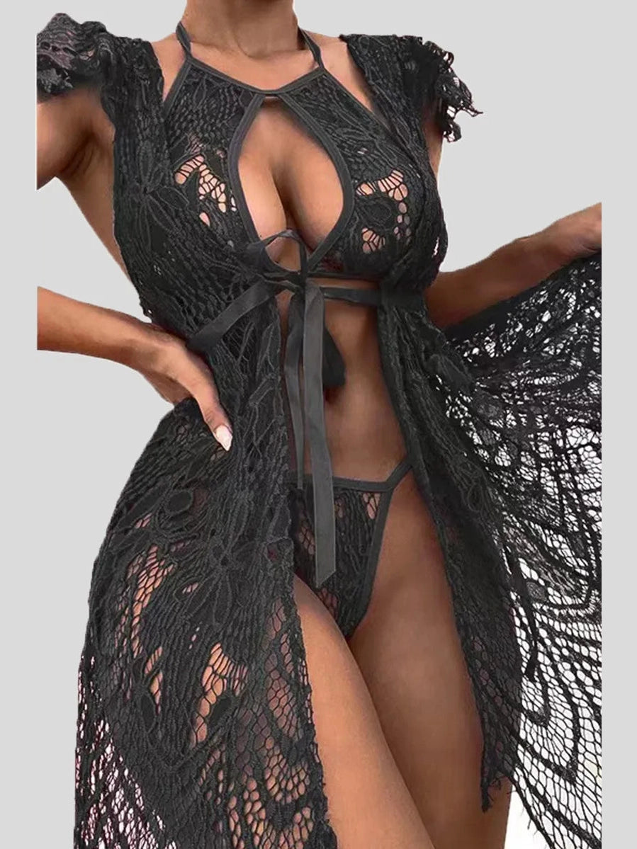 Lace & Lust Three-Piece Lingerie Set image 2