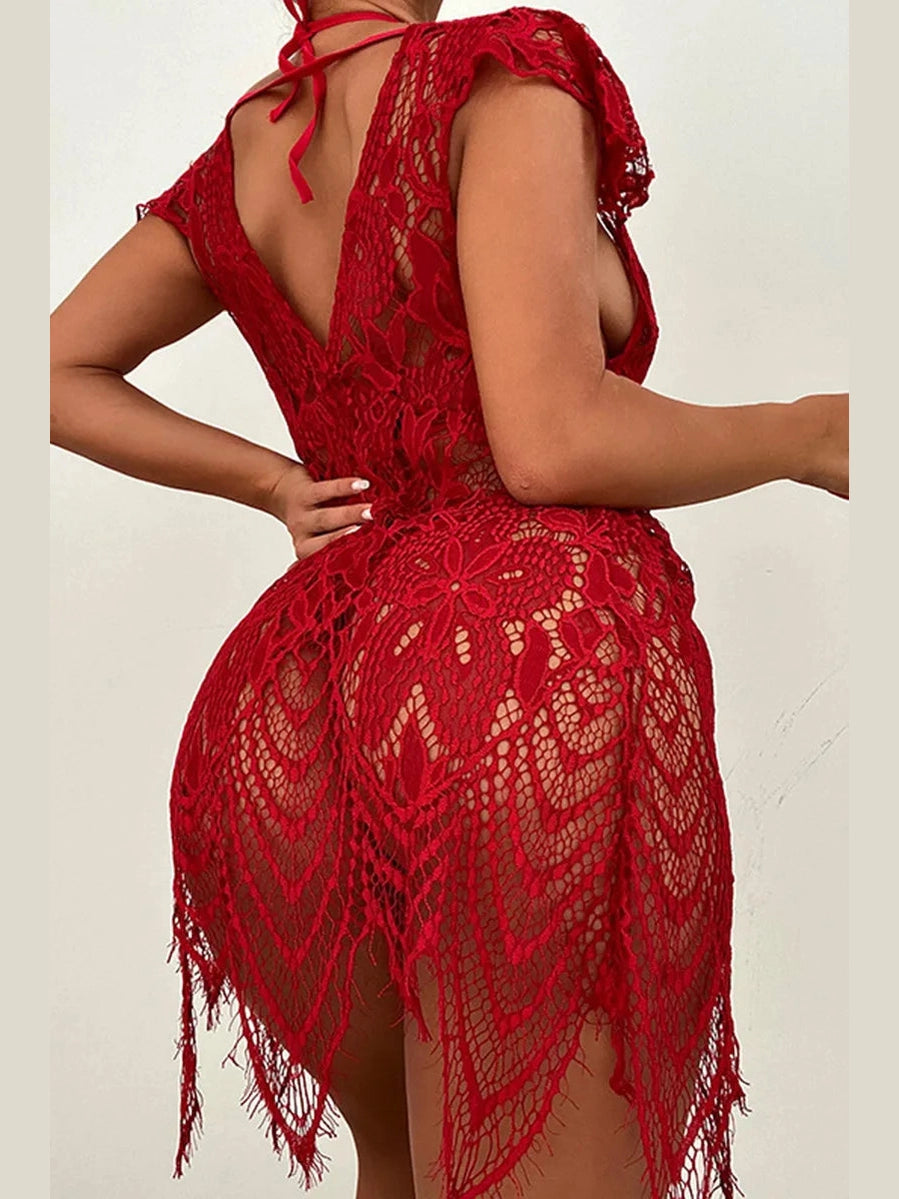 Lace & Lust Three-Piece Lingerie Set image 1