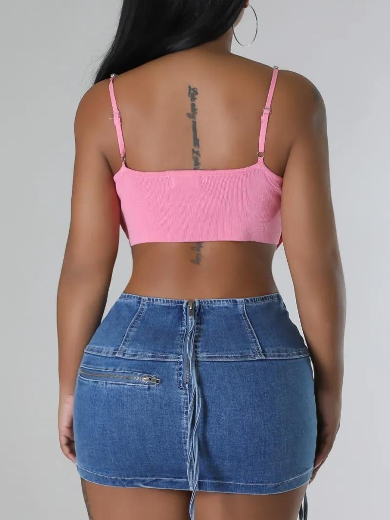 The I Heart You Denim Skirt image 4