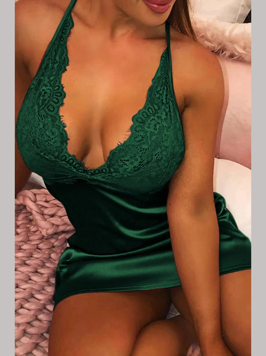 After Dark Backless Lingerie Dress