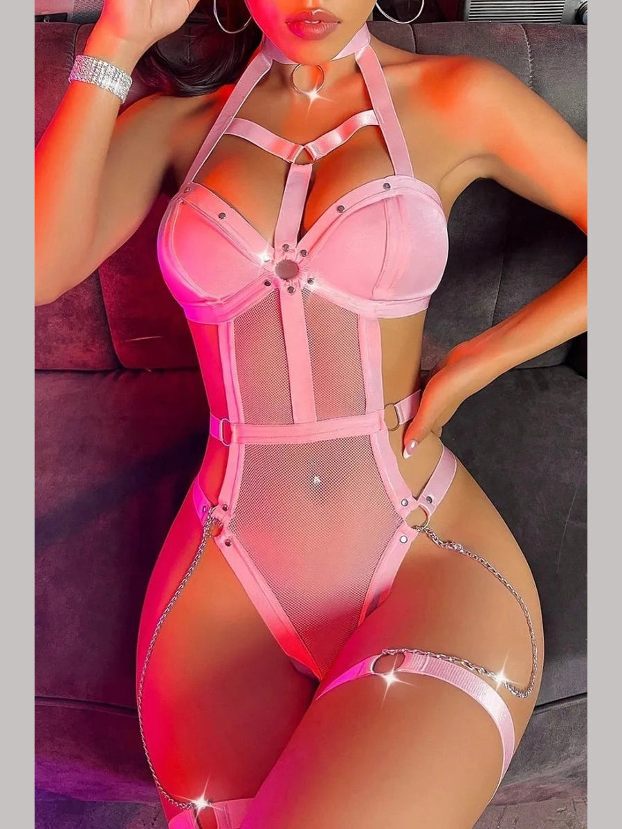 Chain Reaction Backless Lingerie