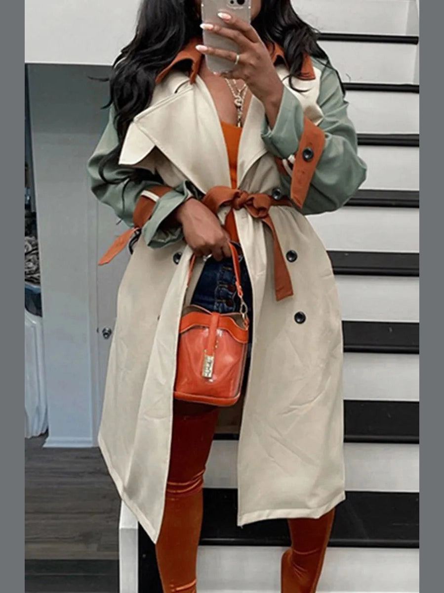 Chic Edge Buckle Coat