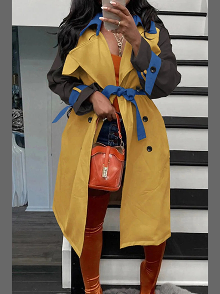 Chic Edge Buckle Coat