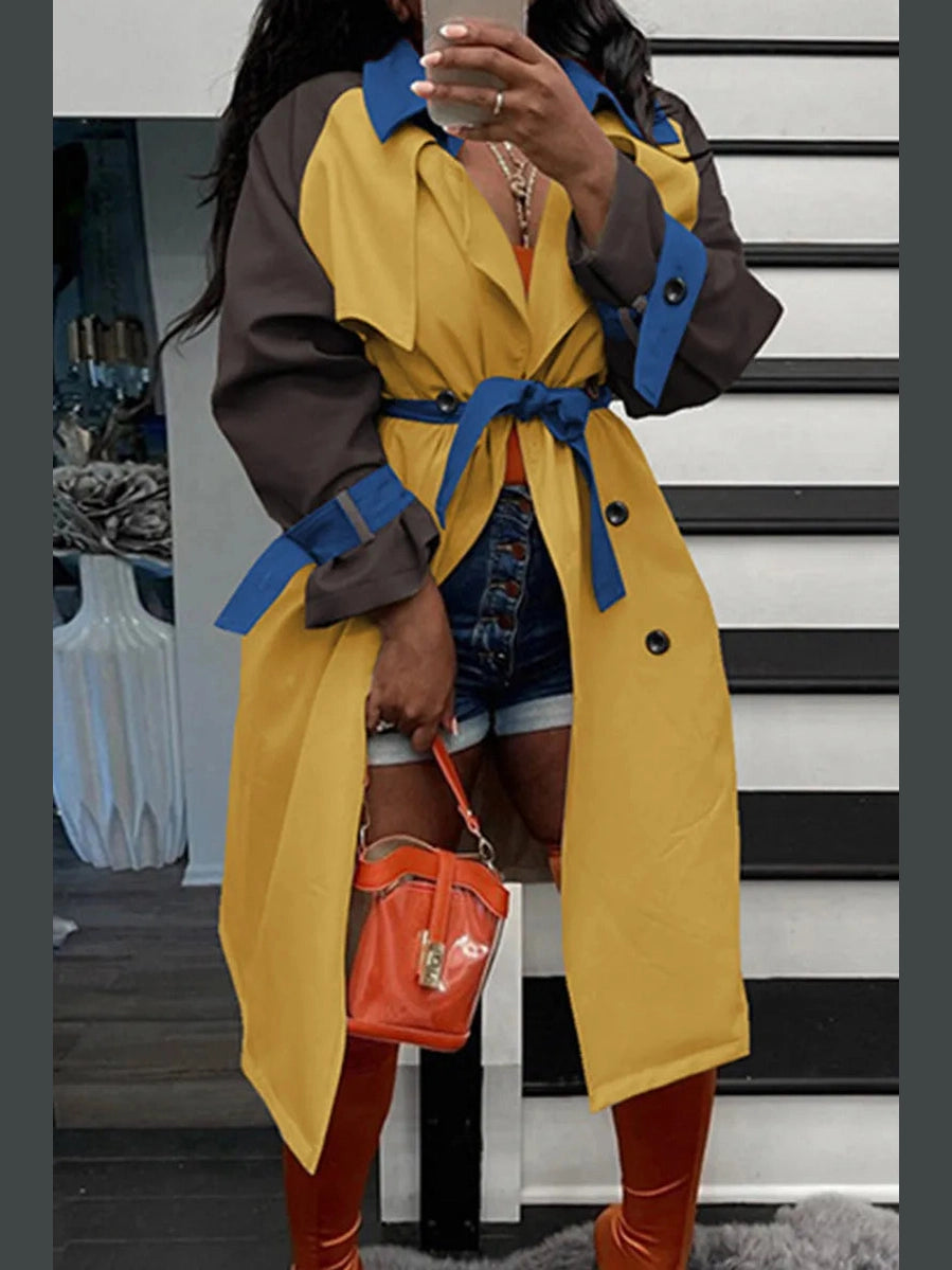 Chic Edge Buckle Coat