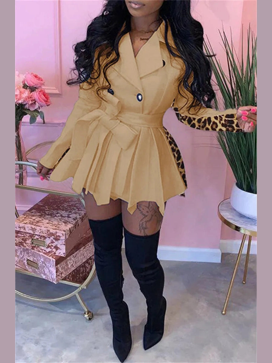 Contrast Me Cute Blazer Dress