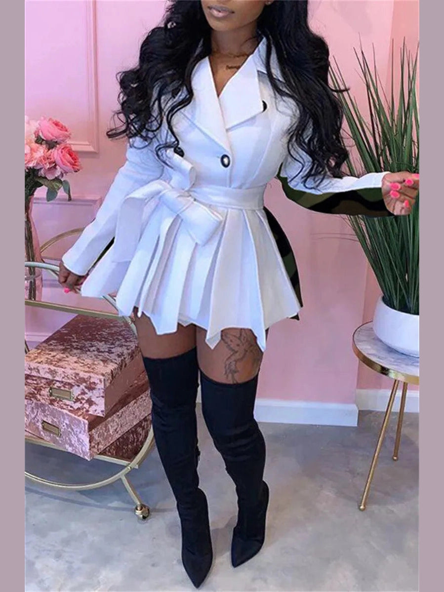 Contrast Me Cute Blazer Dress