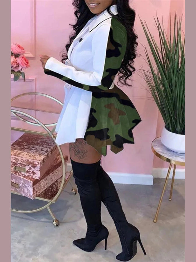 Contrast Me Cute Blazer Dress