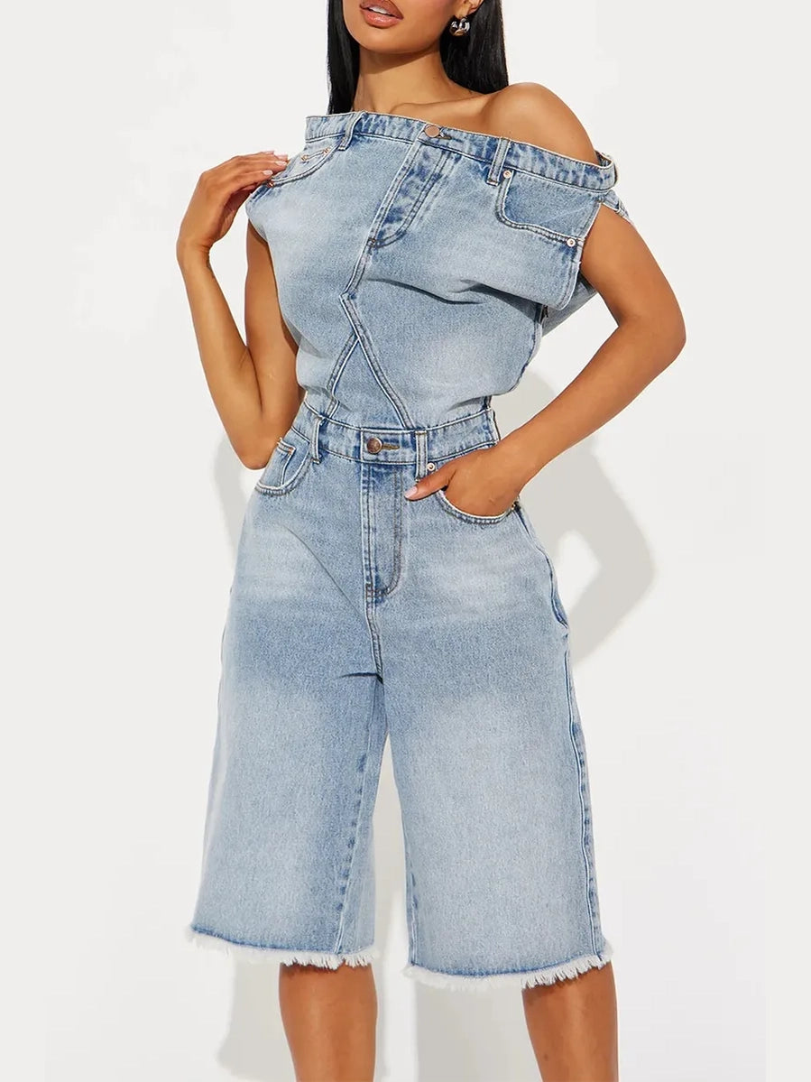 Double Take Denim Jumpsuit