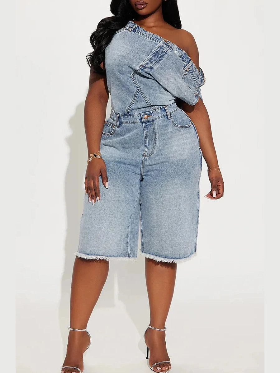 Double Take Denim Jumpsuit