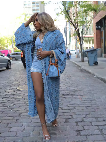 Endless Edge Denim Cardigan