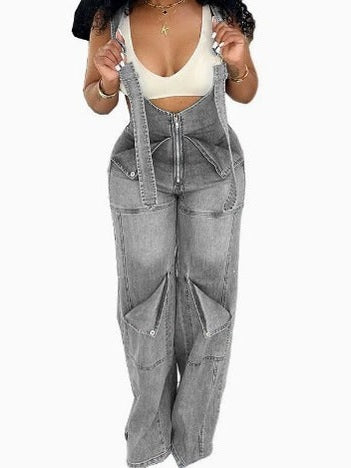Everyday Denim Overall Jumpsuit