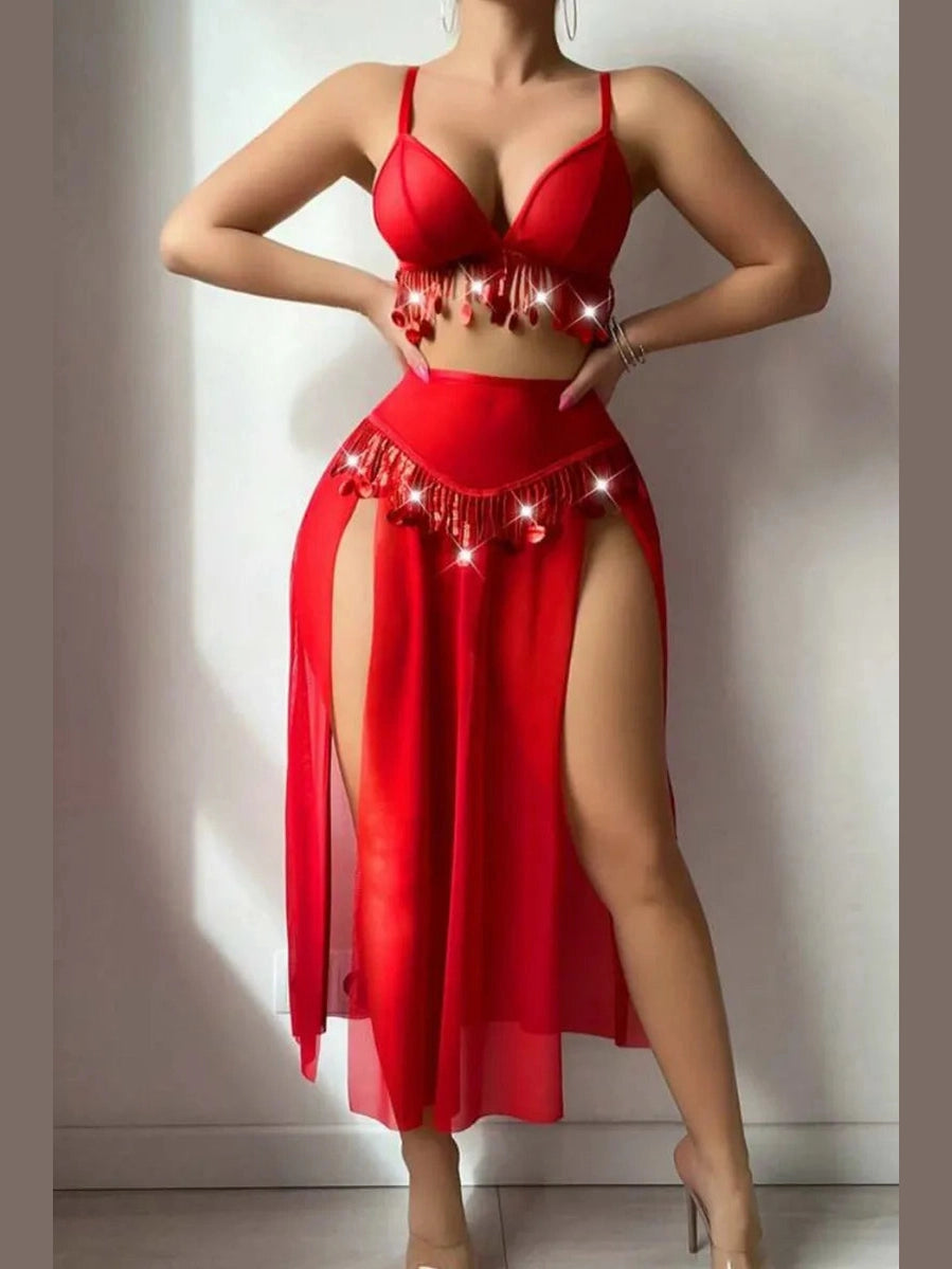 Fringe With Benefits Lingerie Set