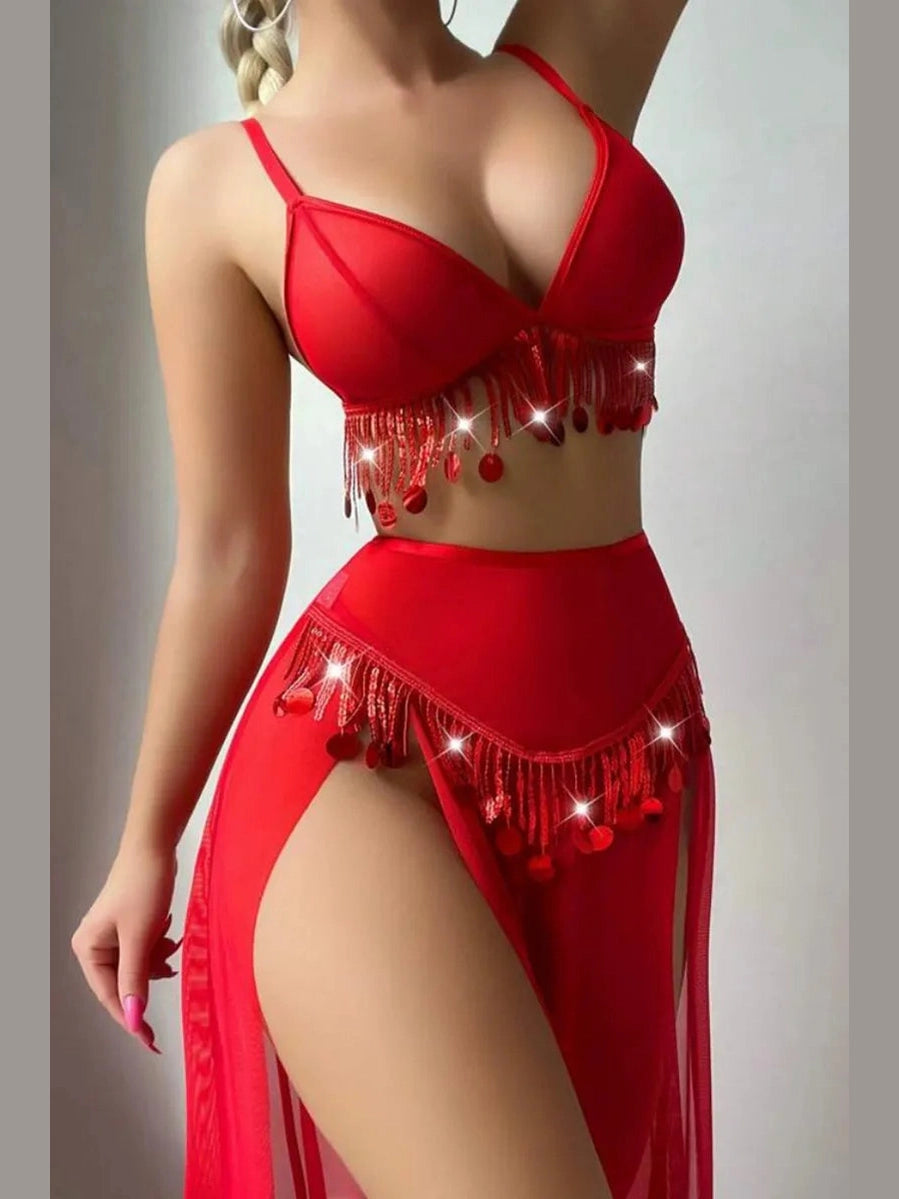 Fringe With Benefits Lingerie Set