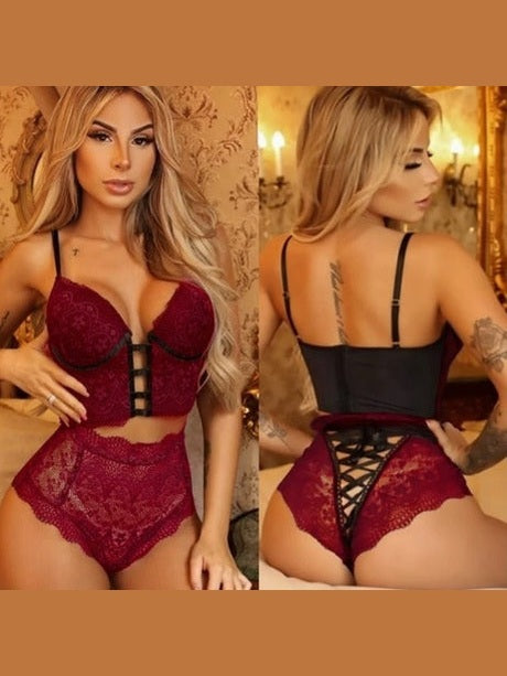 Lace Me Bold Lingerie Set