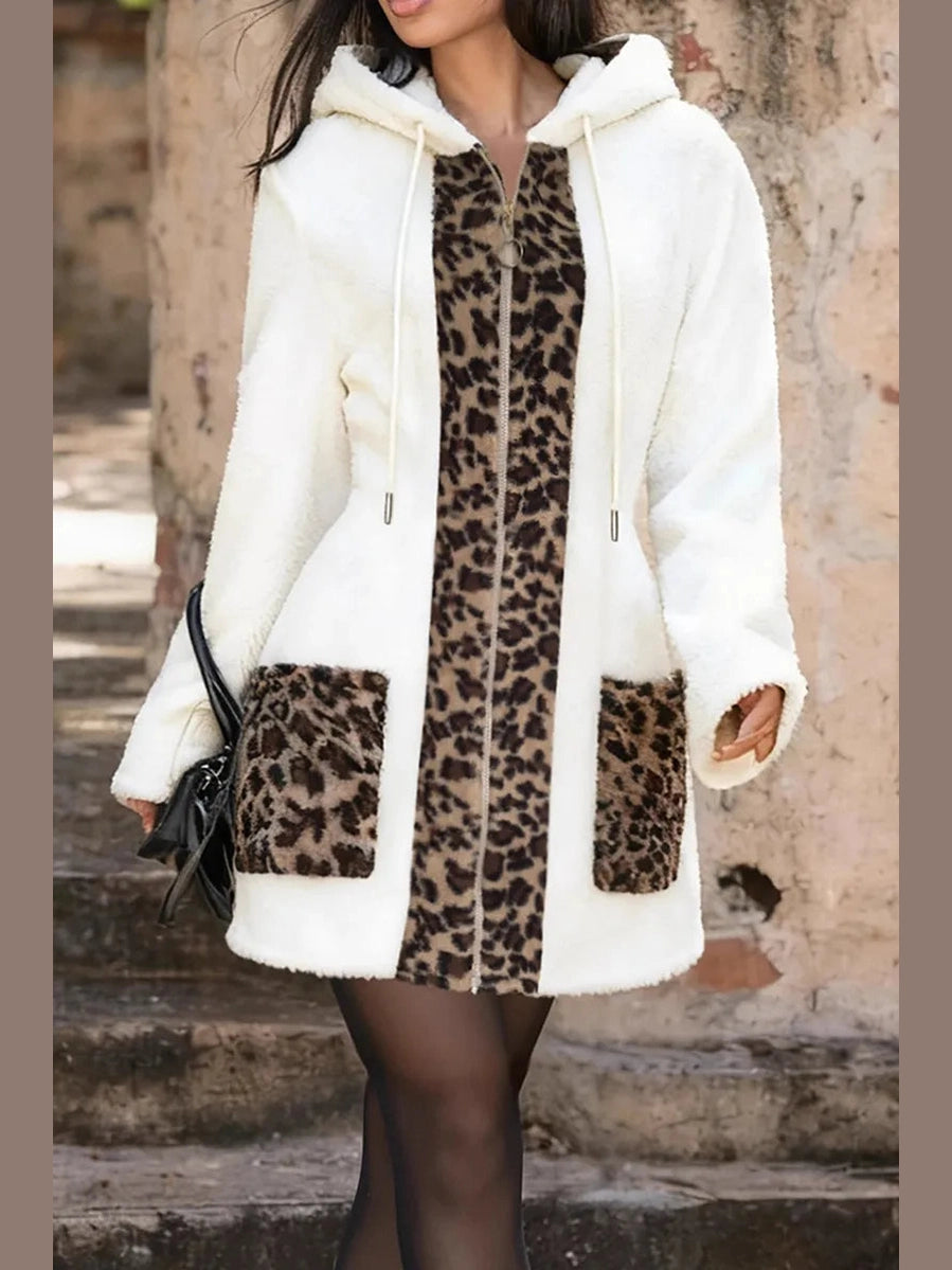 Leopard Luxe Plush Coat
