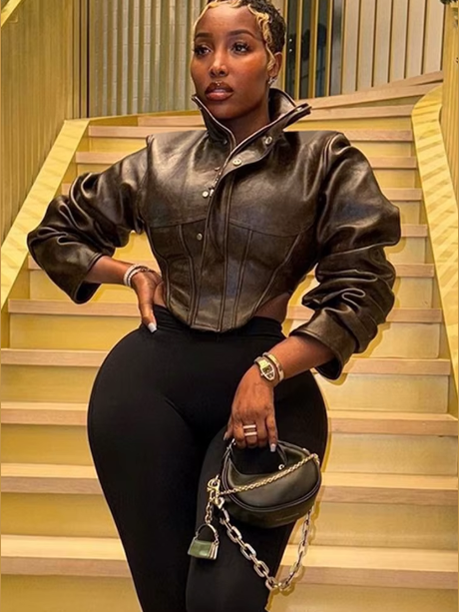 Midnight Moto Crop Jacket