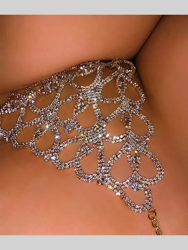 Midnight Spark Thong Body Chain