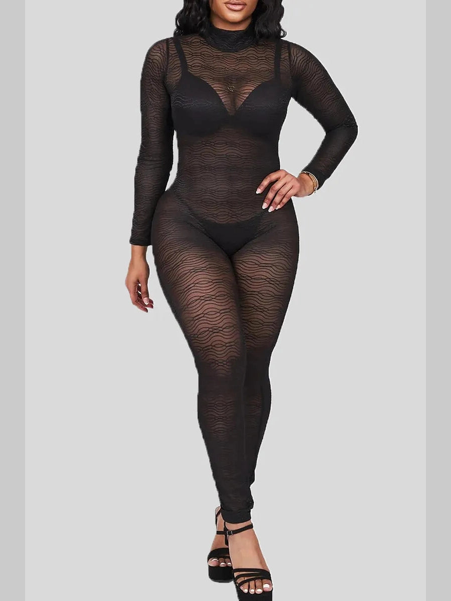 Open Secret Sheer Jumpsuit