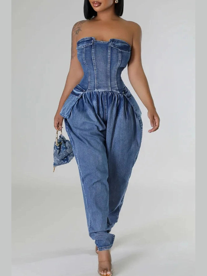 Quiet Statement Denim Jumpsuit