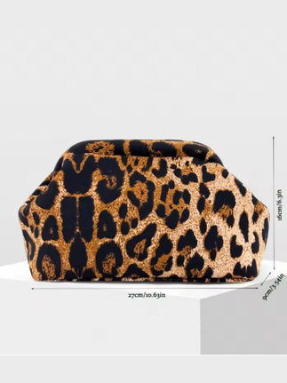 Leopard Luxe Clutch