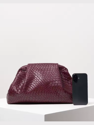 Burgundy Statement Clutch