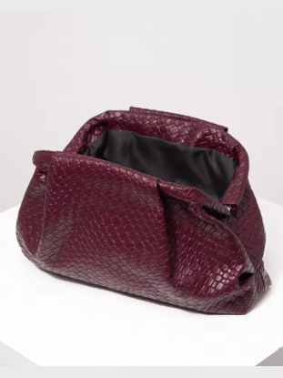 Burgundy Statement Clutch