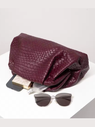 Burgundy Statement Clutch