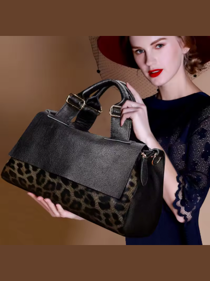 Wild & Chic Leather Handbag