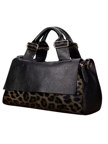 Wild & Chic Leather Handbag