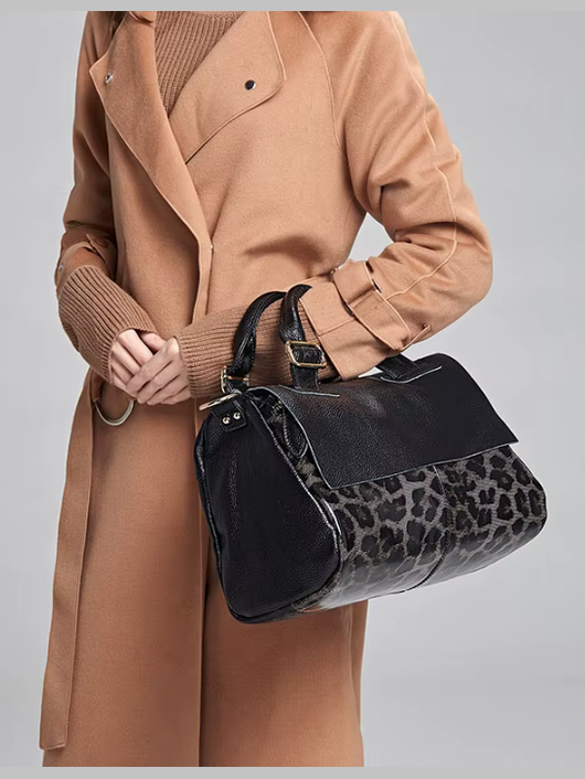 Wild & Chic Leather Handbag