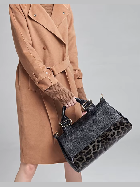 Wild & Chic Leather Handbag