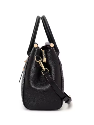 Crocodile Chic Leather Handbag