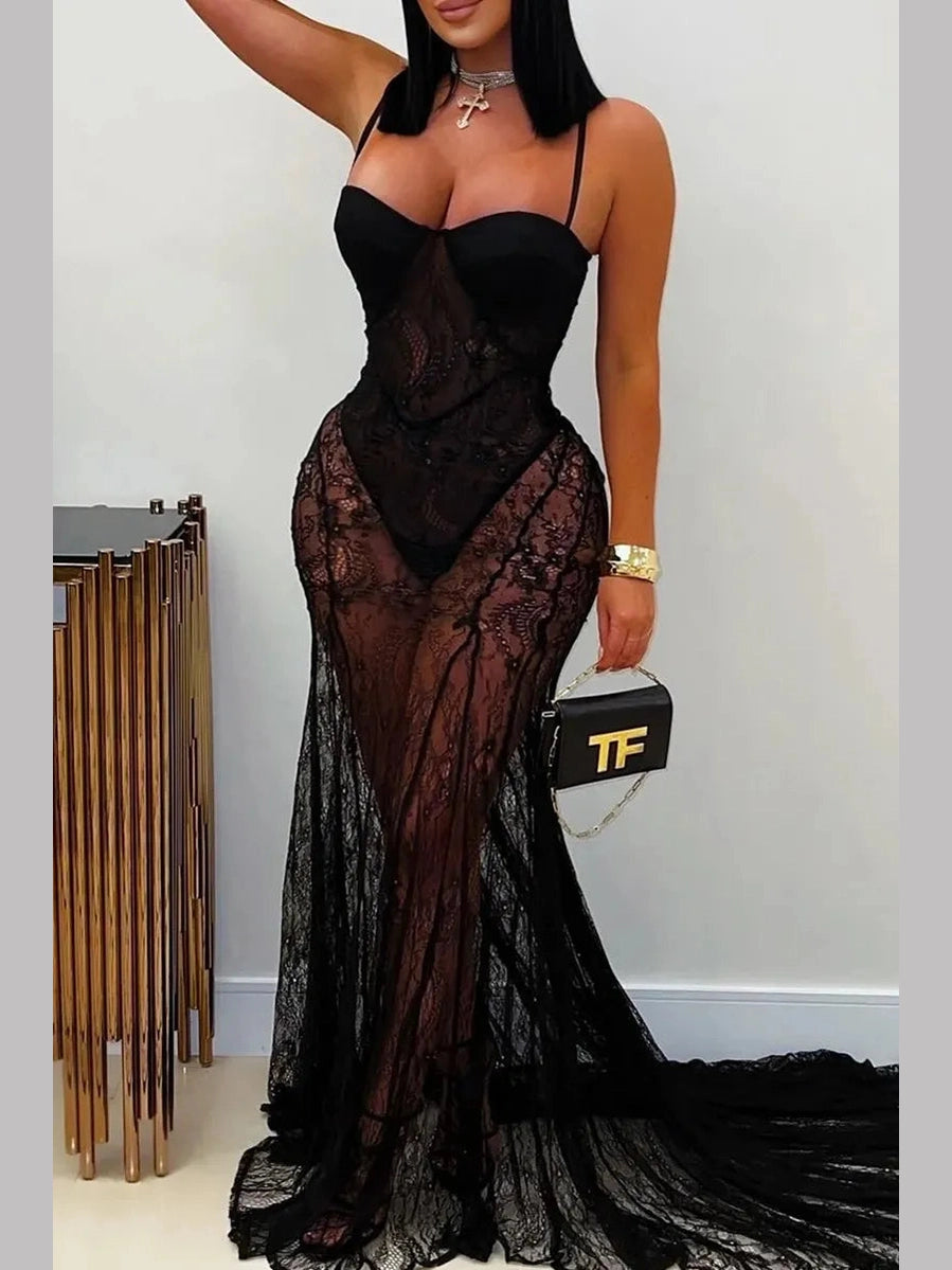 Sheer Desire Maxi Gown