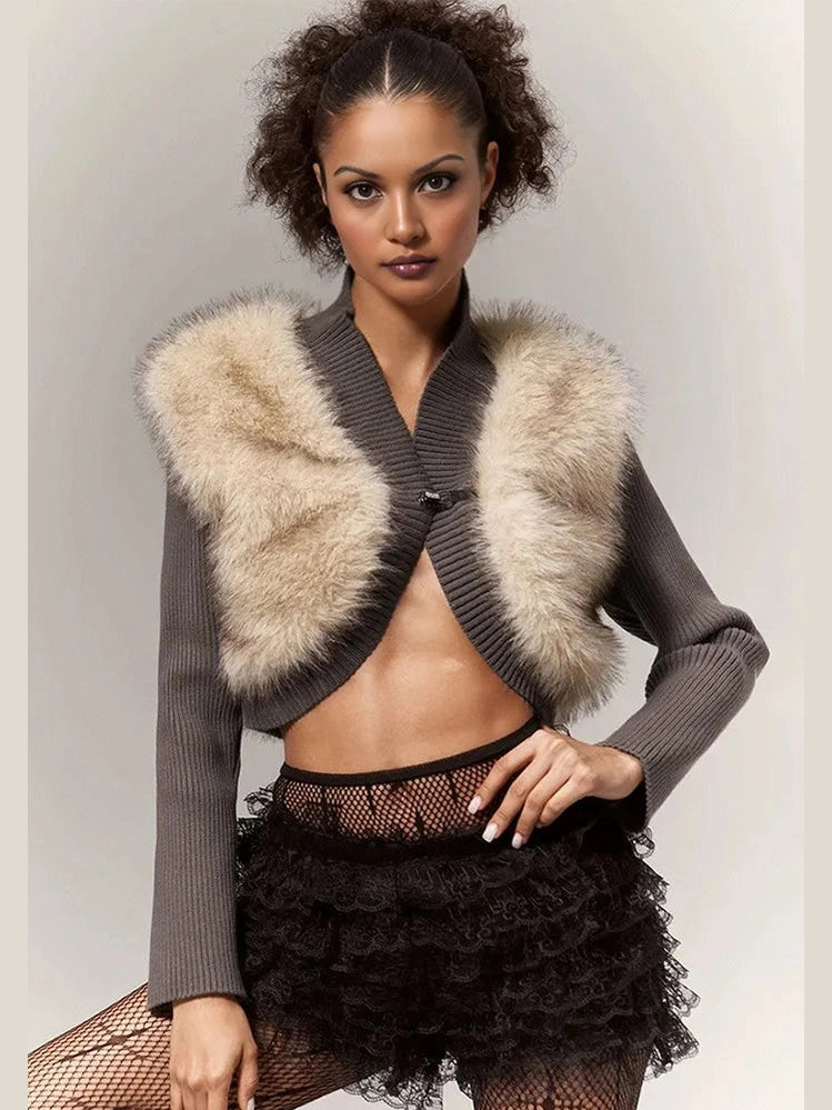 Soft Luxe Cropped Fur Jacket