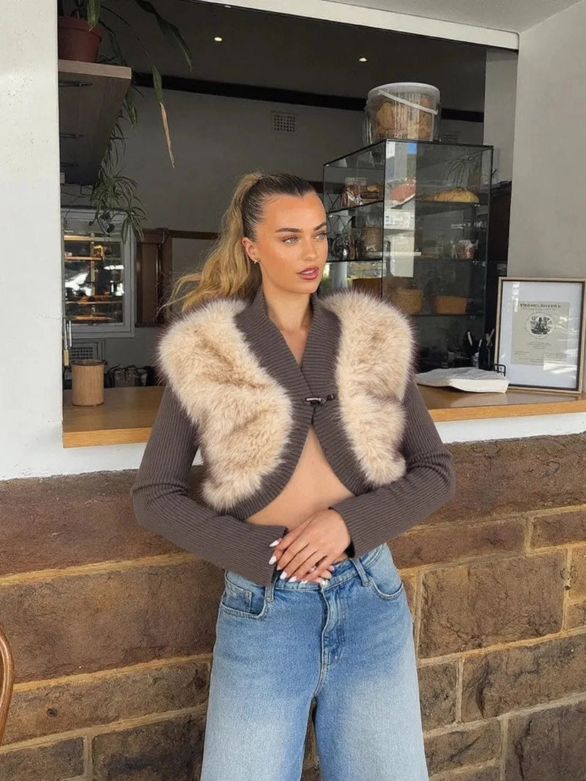 Soft Luxe Cropped Fur Jacket