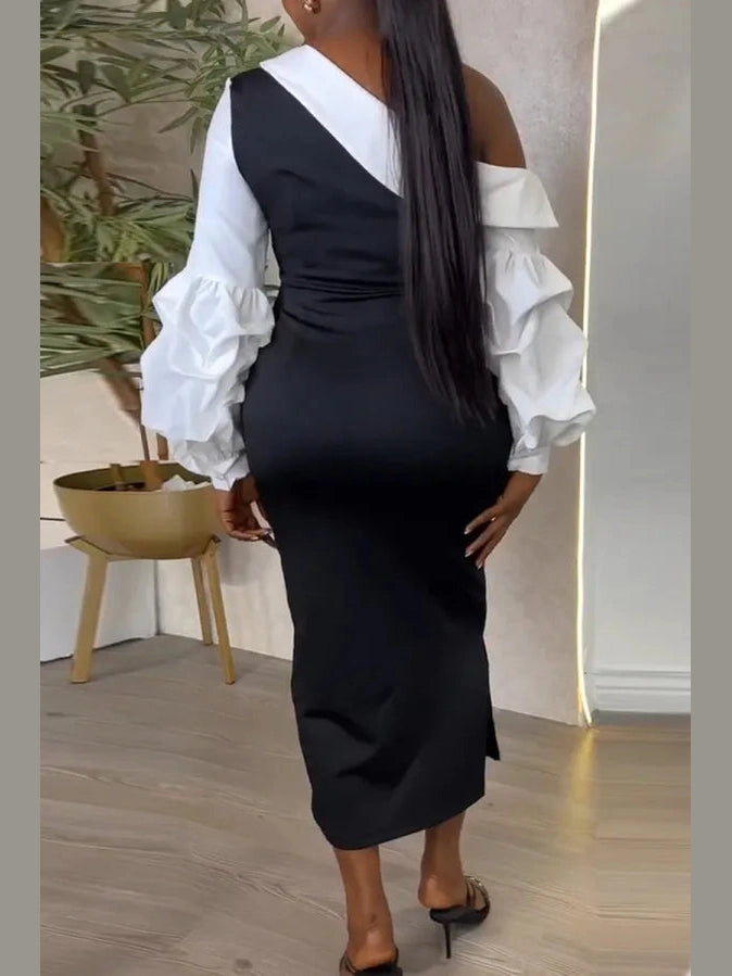 Split Aura Midi Dress