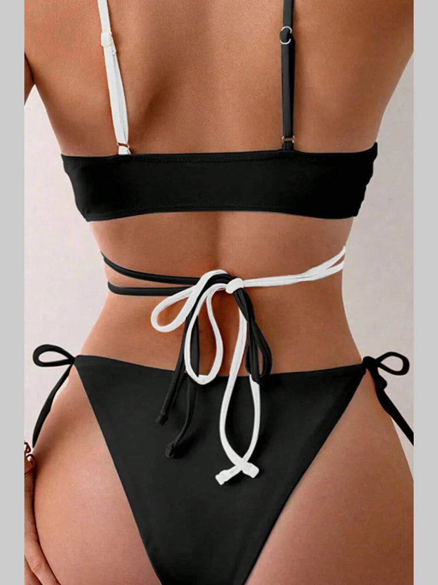 SplitRush Cutout Bikini Set
