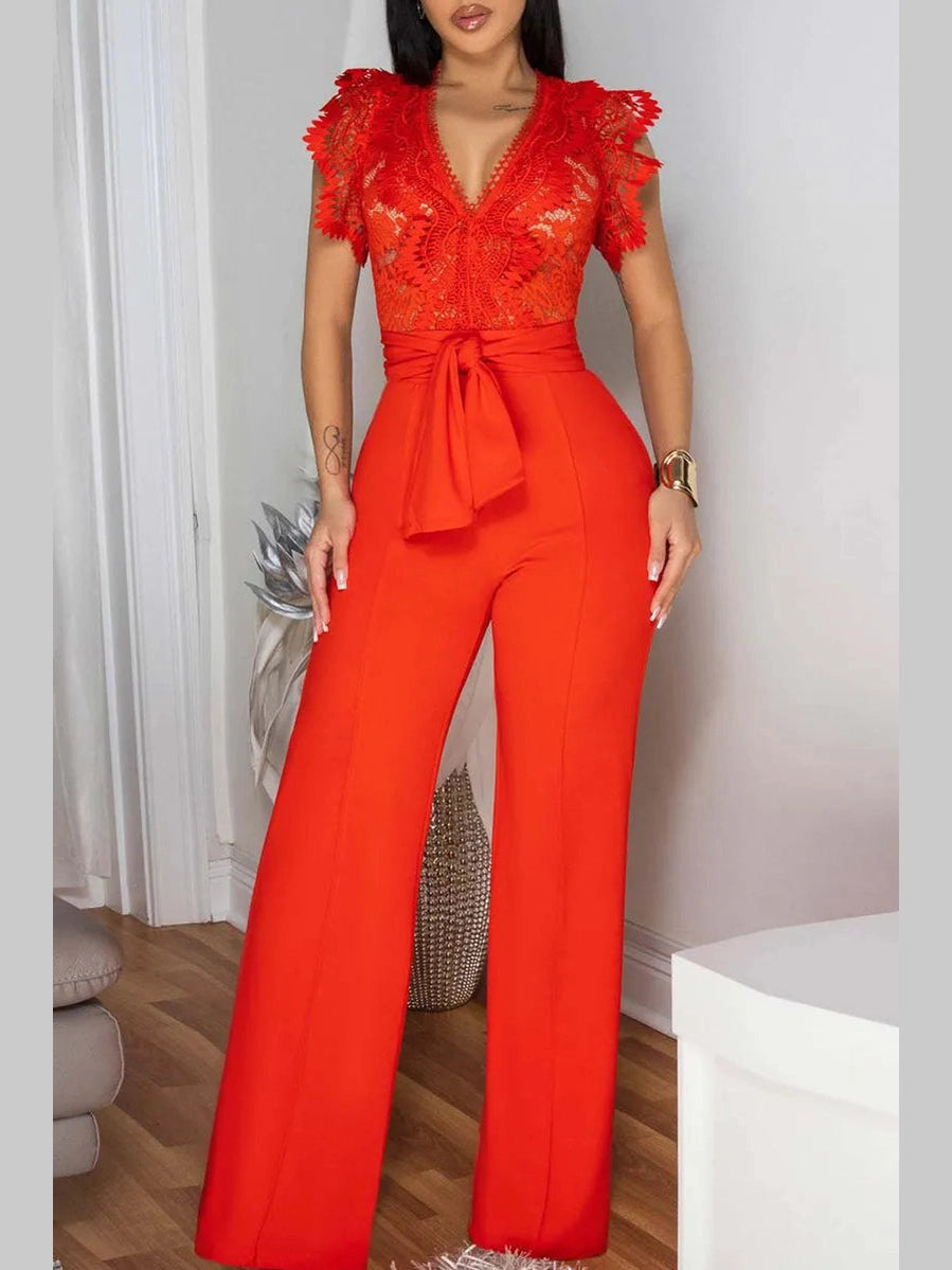 The Amara Lace Jumpsuit