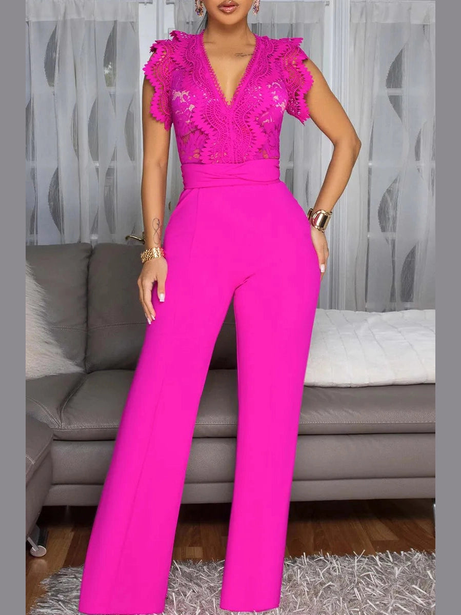 The Amara Lace Jumpsuit