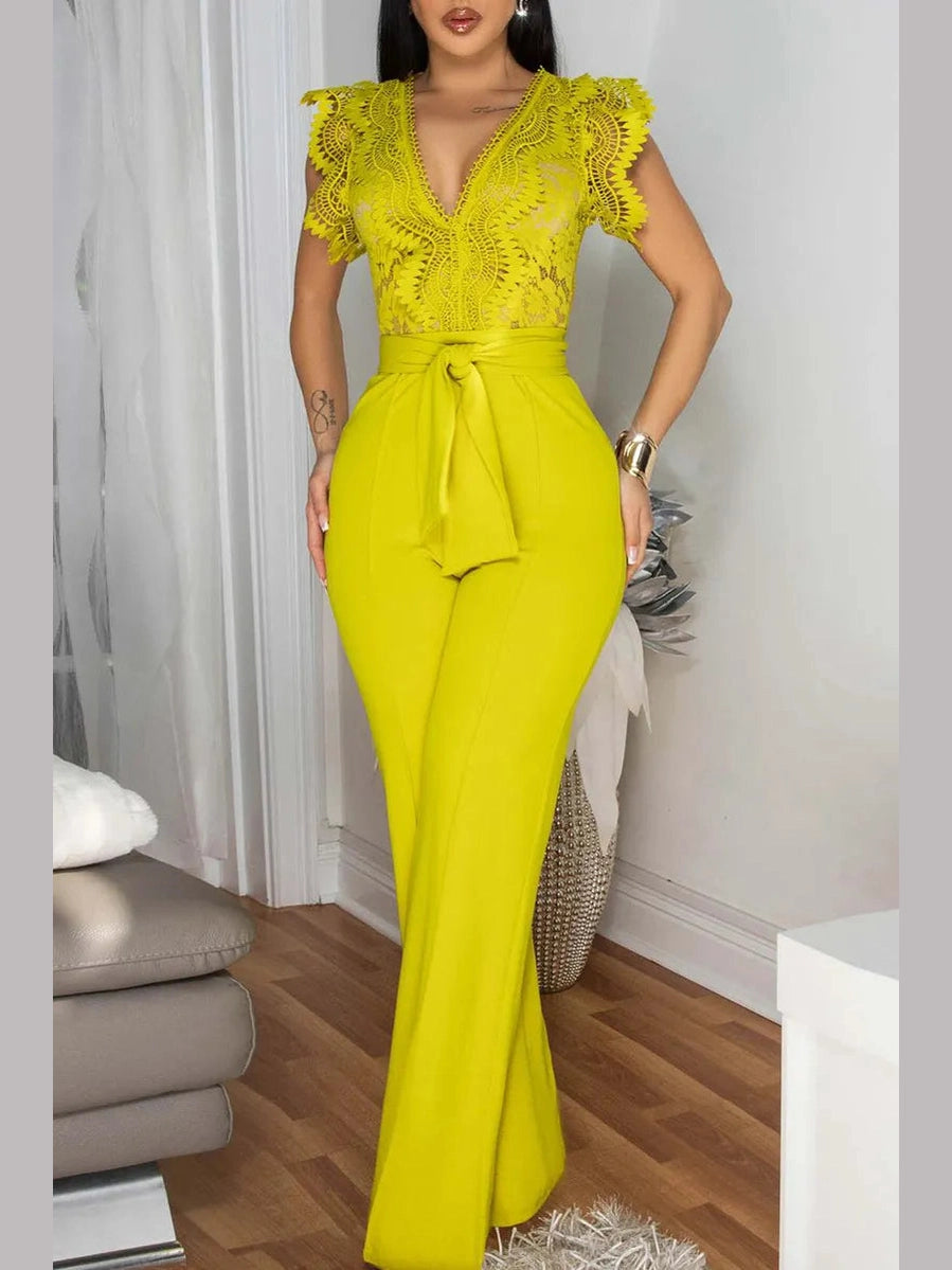 The Amara Lace Jumpsuit